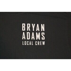Bryan Adams 2019 Tour Local Crew XL T-Shirt